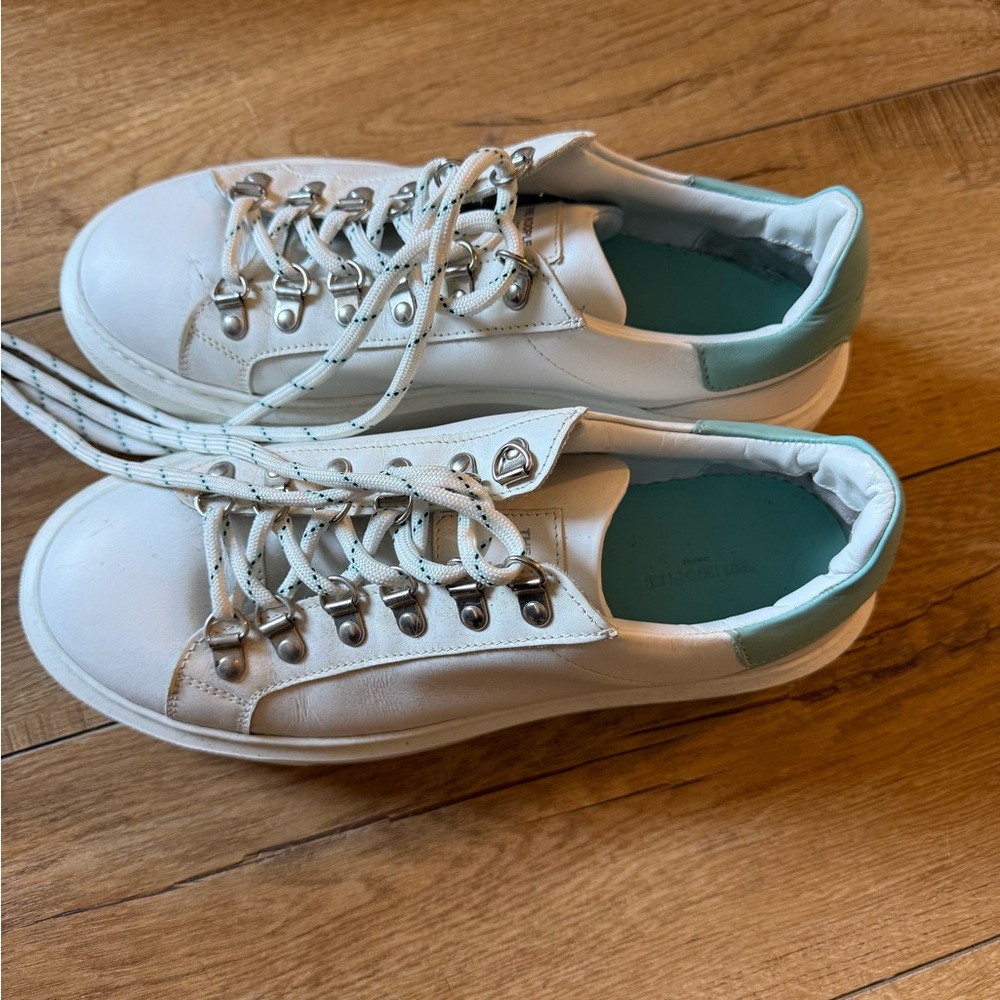 The Kooples White and Light Blue Sneakers - Picture 7 of 7